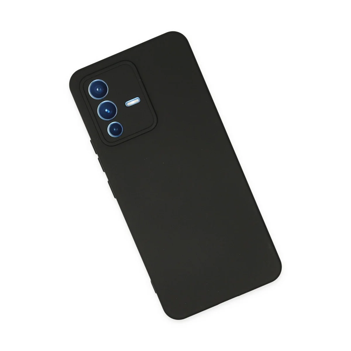 V23 5G Kılıf Nano içi Kadife Silikon - Siyah