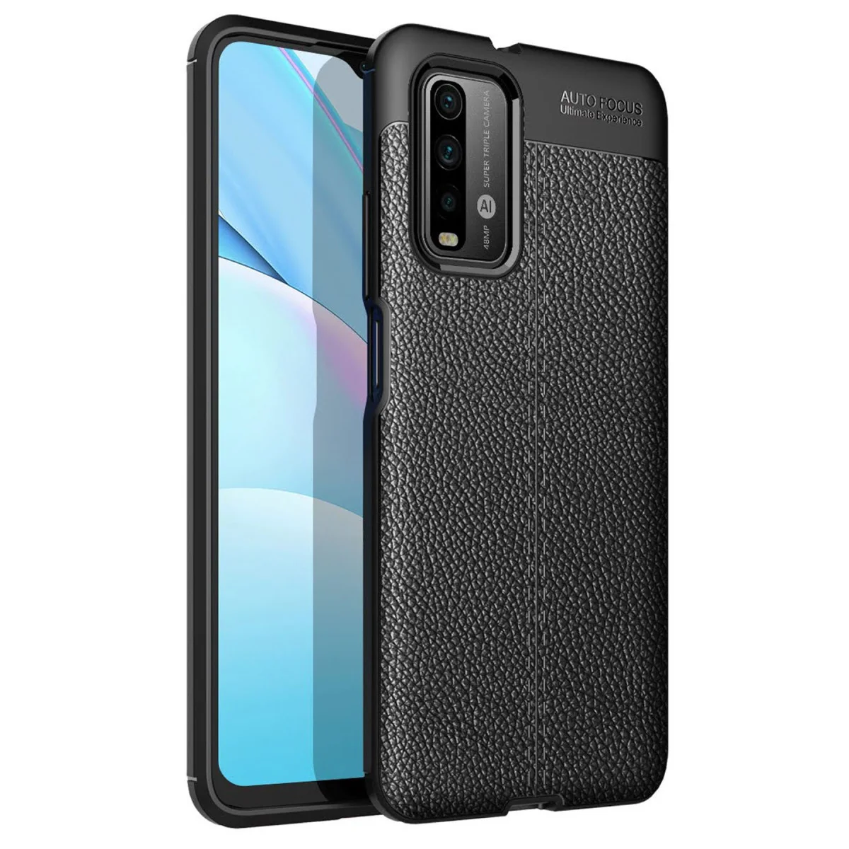 Redmi 9T Kılıf Auto Focus Kapak - Siyah