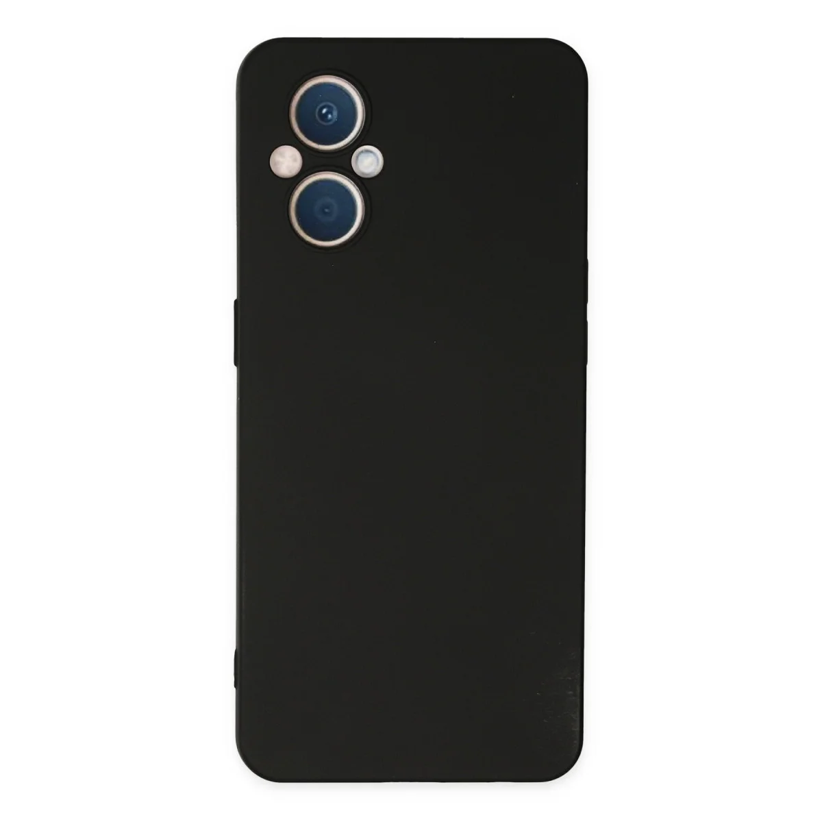 Reno 7 Lite Kılıf Nano içi Kadife Silikon - Siyah