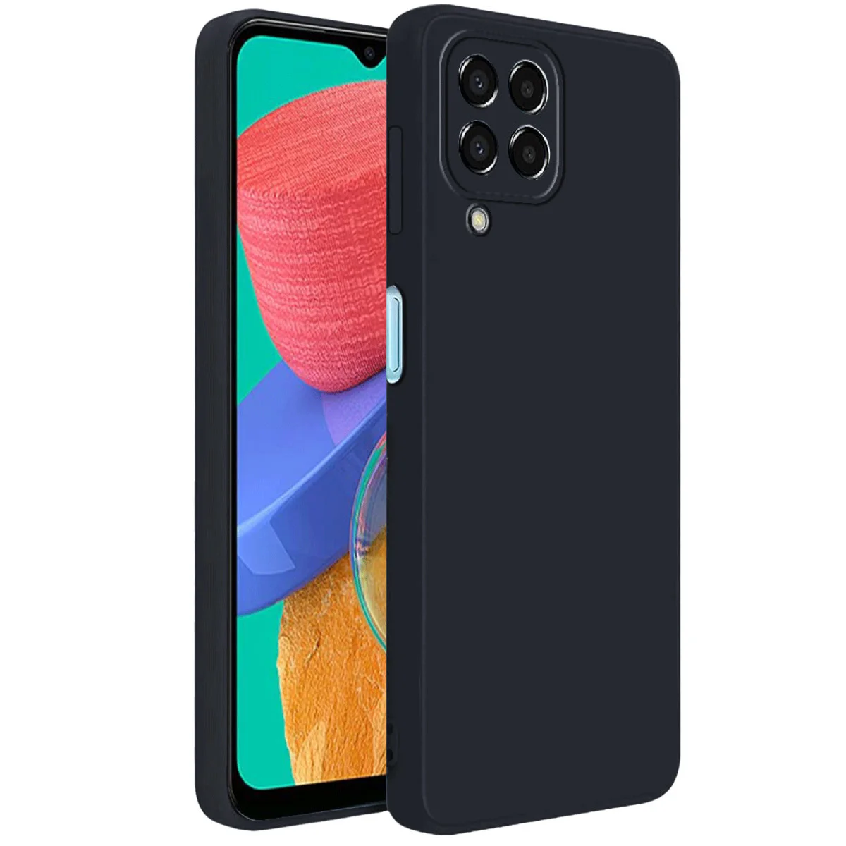 Galaxy M33 Kılıf First Silikon - Siyah