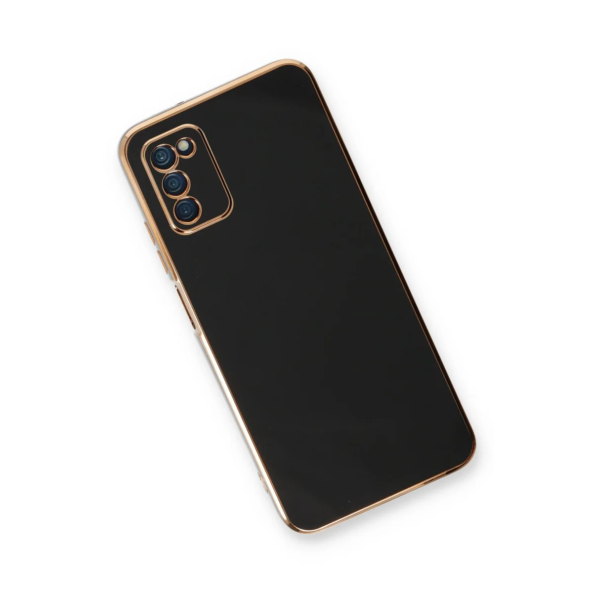 Galaxy A03S Kılıf Volet Silikon - Siyah