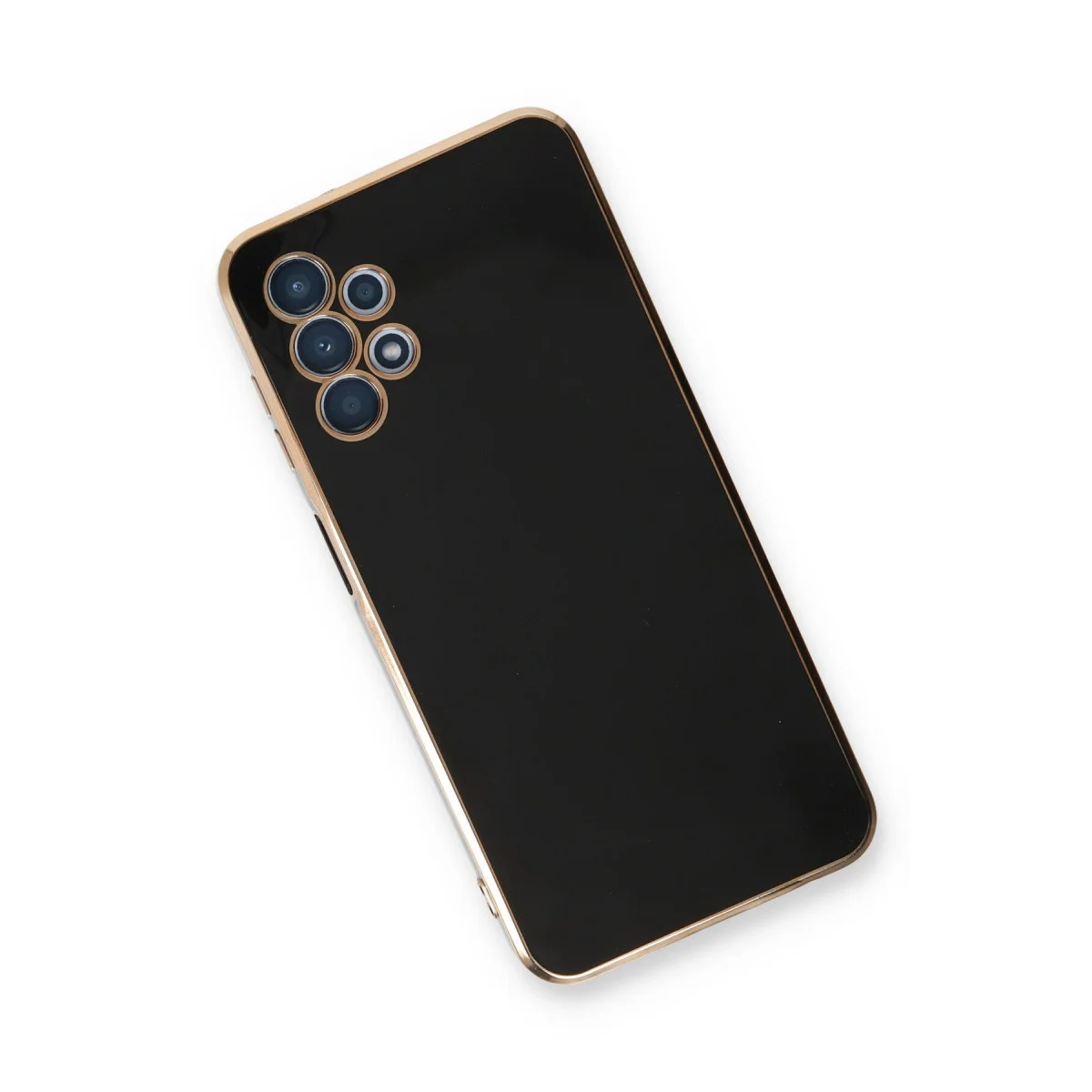 Galaxy A13 4G Kılıf Volet Silikon - Siyah