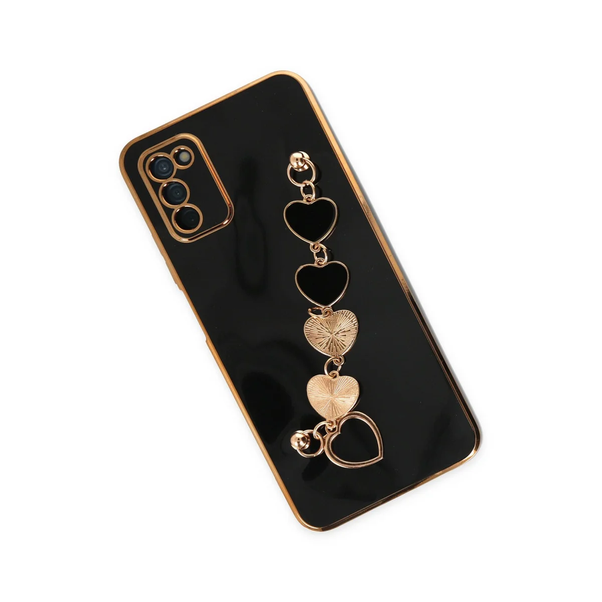 Galaxy A03S Kılıf Esila Silikon - Siyah