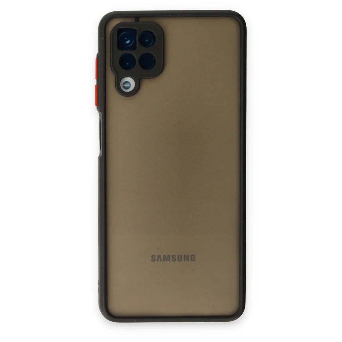 Galaxy A12 Kılıf Montreal Silikon Kapak - Siyah