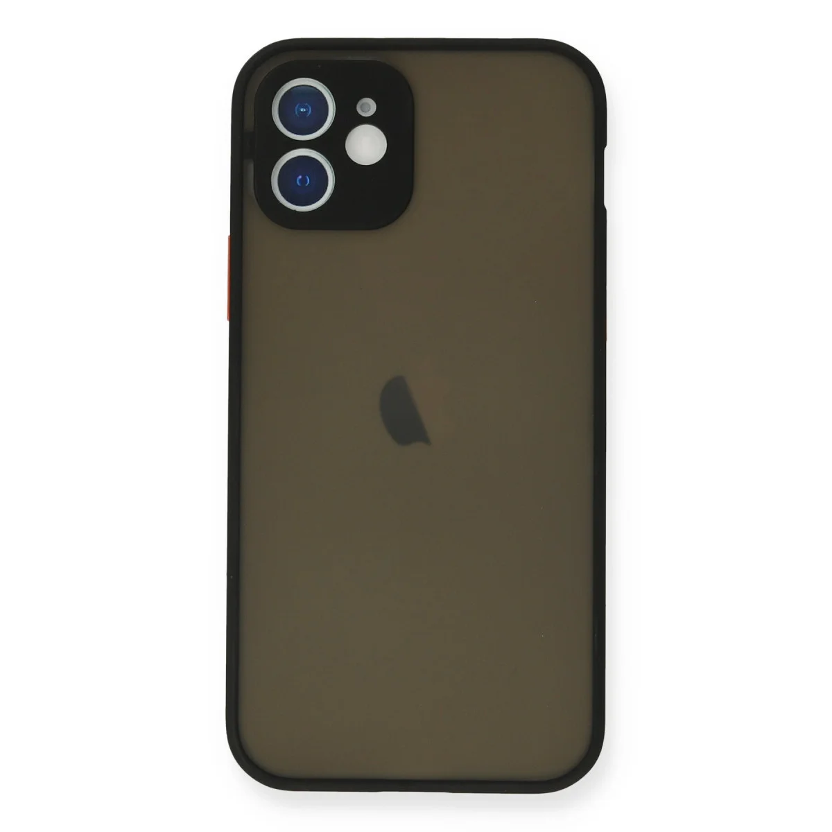 iPhone 12 Mini Kılıf Montreal Silikon Kapak - Siyah