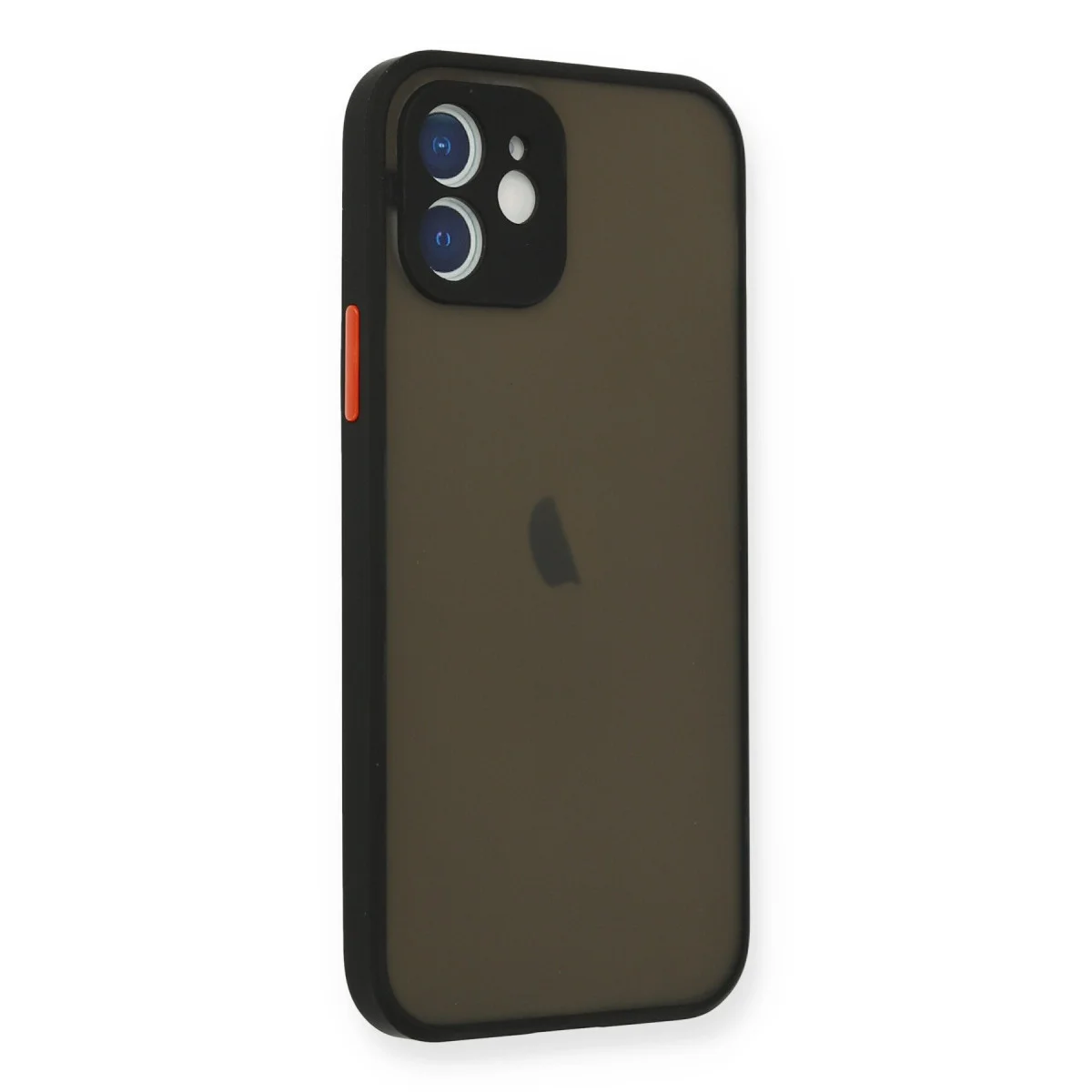 iPhone 12 Mini Kılıf Montreal Silikon Kapak - Siyah
