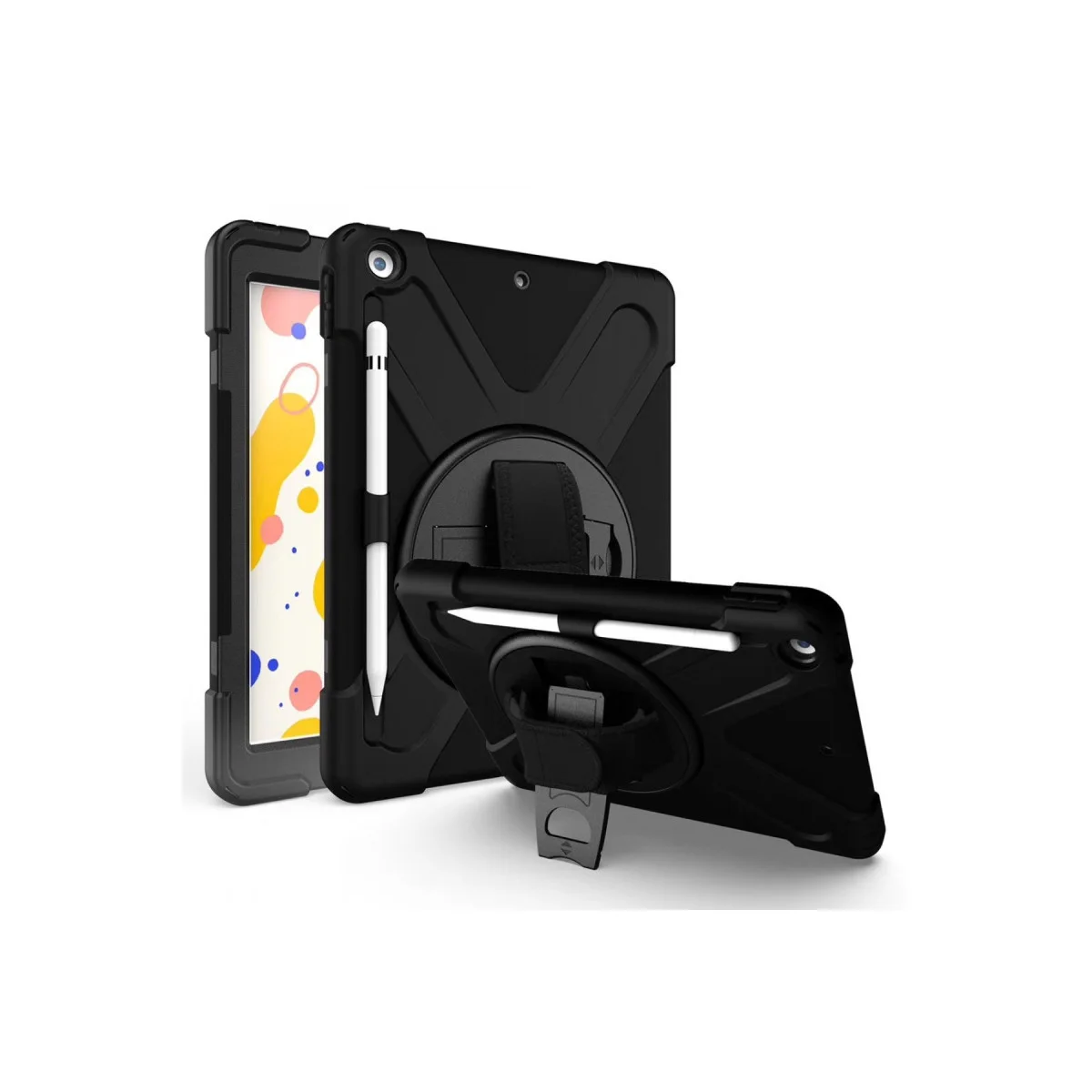 iPad 10.2 (7.nesil) Kılıf Amazing Tablet Kapak - Siyah
