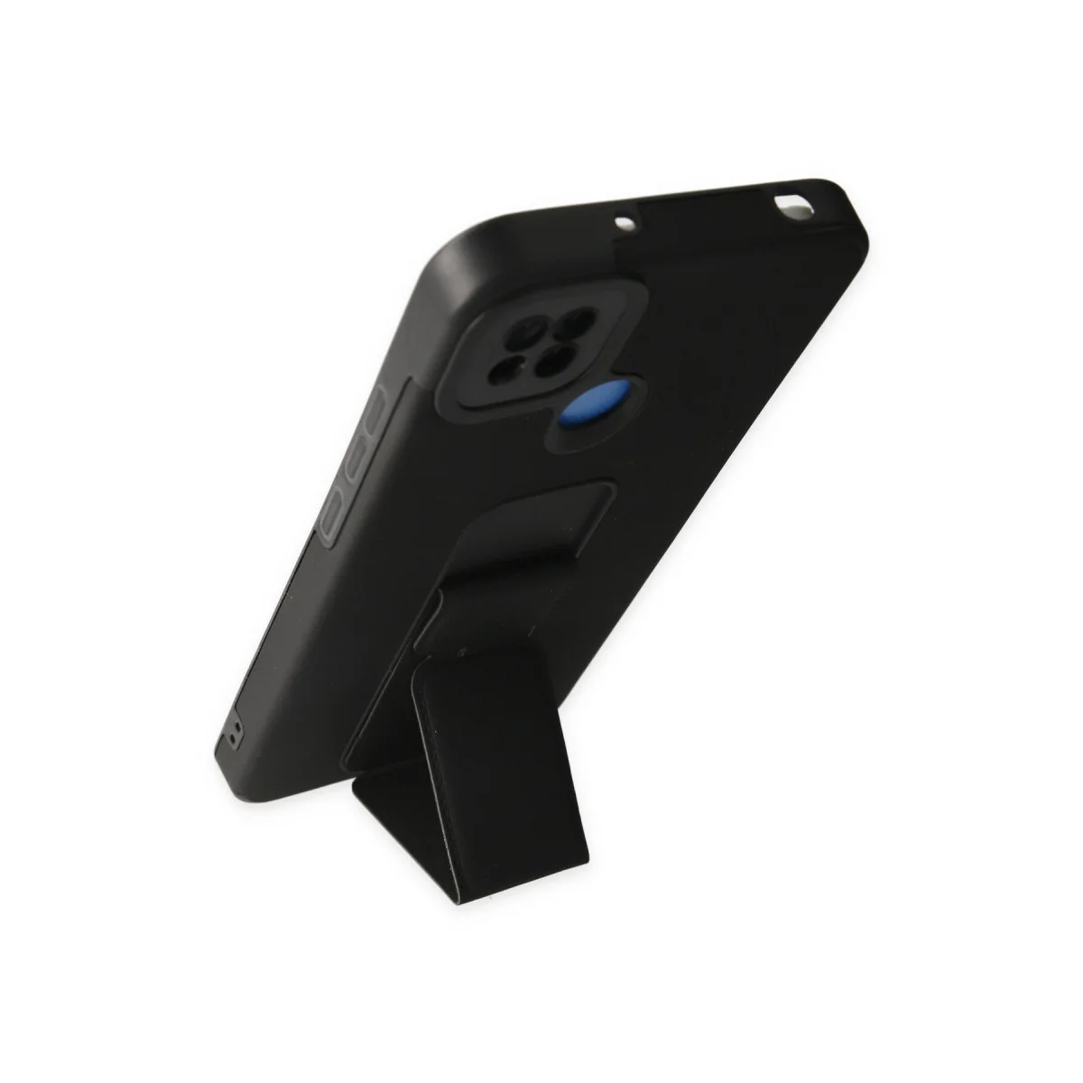 Redmi 9C Kılıf Mega Standlı Silikon - Siyah