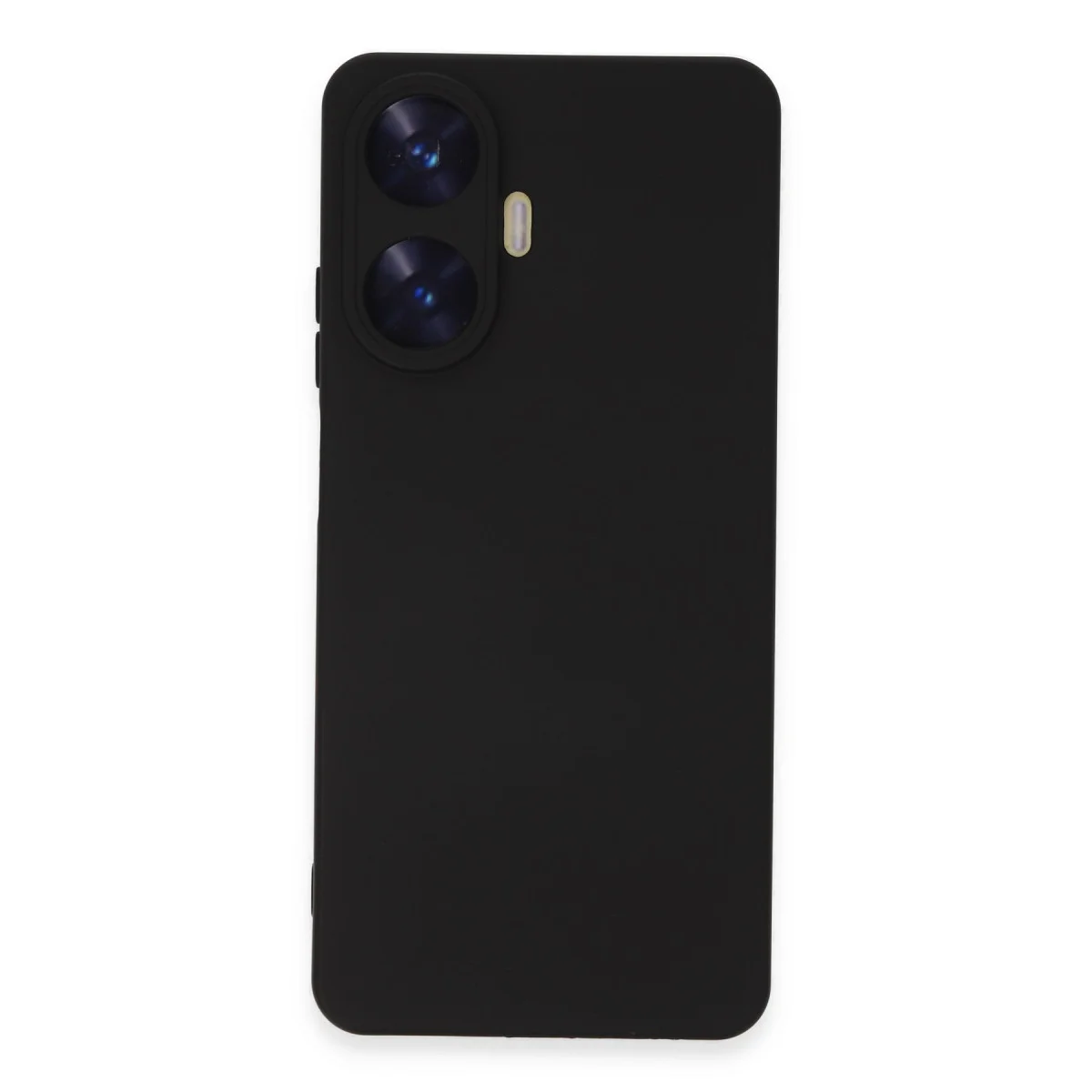 Realme C55 Kılıf Nano içi Kadife Silikon - Siyah