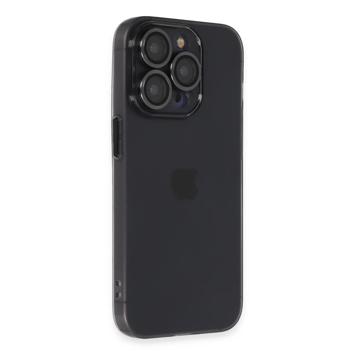 iPhone 13 Pro Kılıf Luko Lens Silikon - Siyah