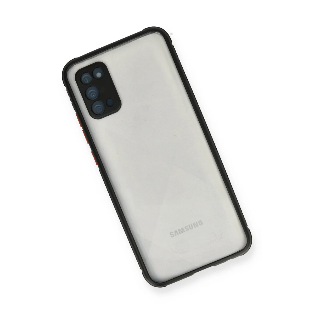 Galaxy A02S Kılıf Miami Şeffaf Silikon - Siyah