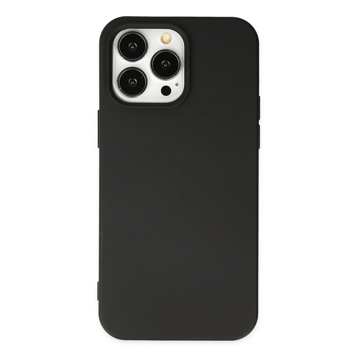 iPhone 14 Pro Kılıf Nano içi Kadife Silikon - Siyah
