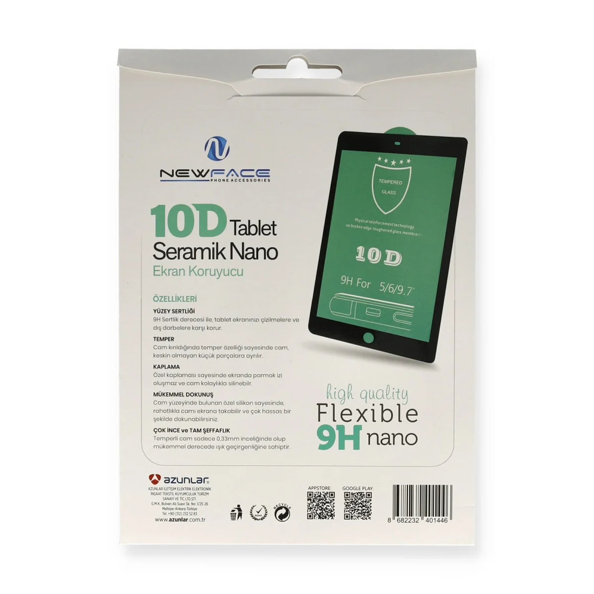 iPad 4 9.7 Tablet 10D Seramik Nano