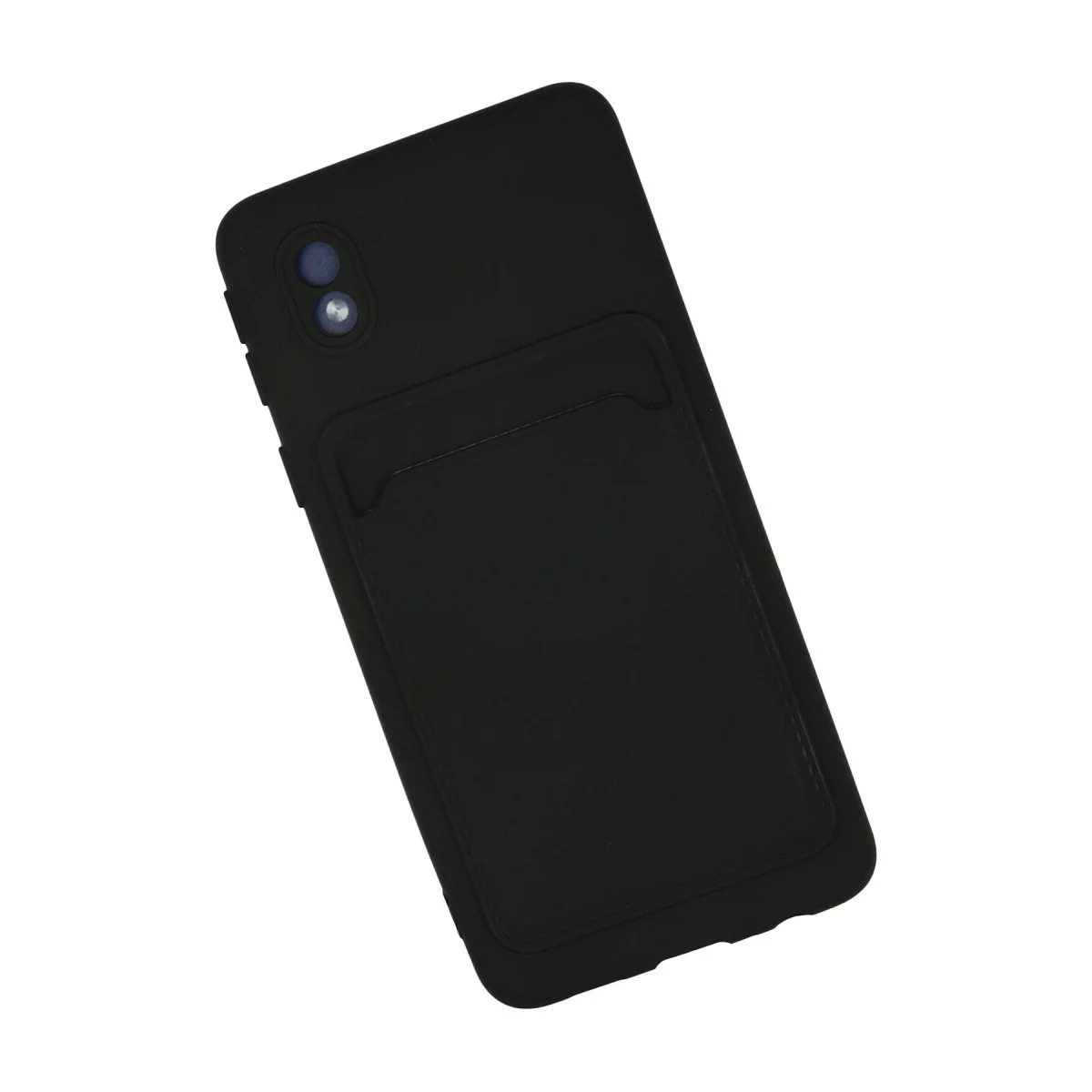 Galaxy A01 Core Kılıf Kelvin Kartvizitli Silikon - Siyah