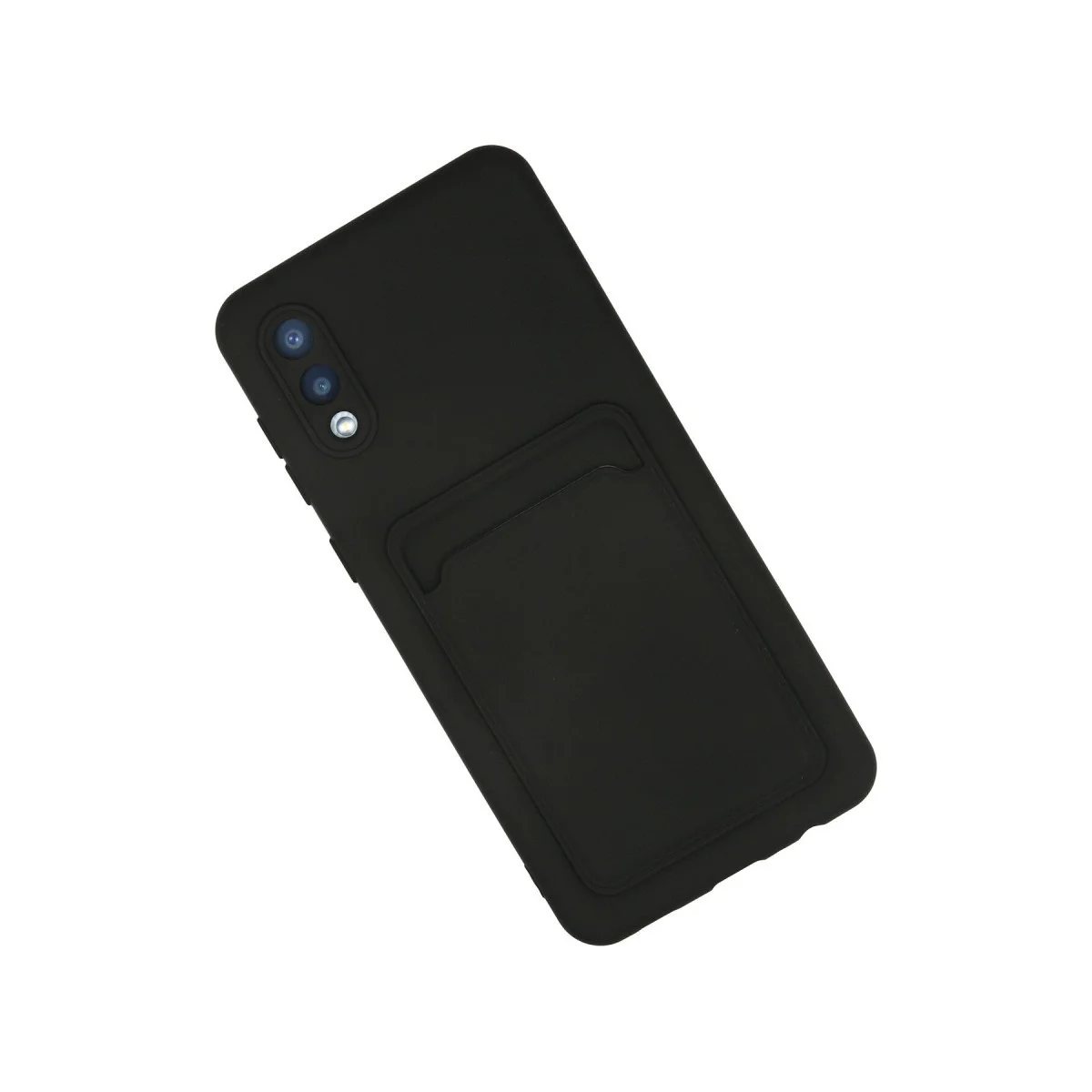 Galaxy A02 Kılıf Kelvin Kartvizitli Silikon - Siyah