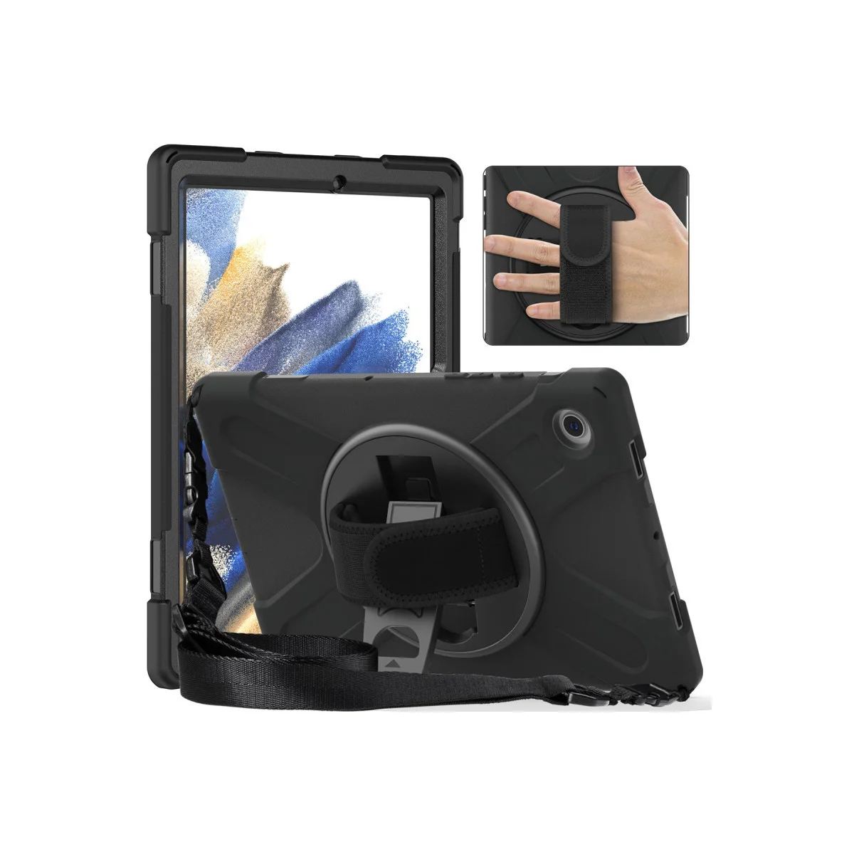 Tab M10 TB328FU Kılıf Amazing Tablet Kapak - Siyah