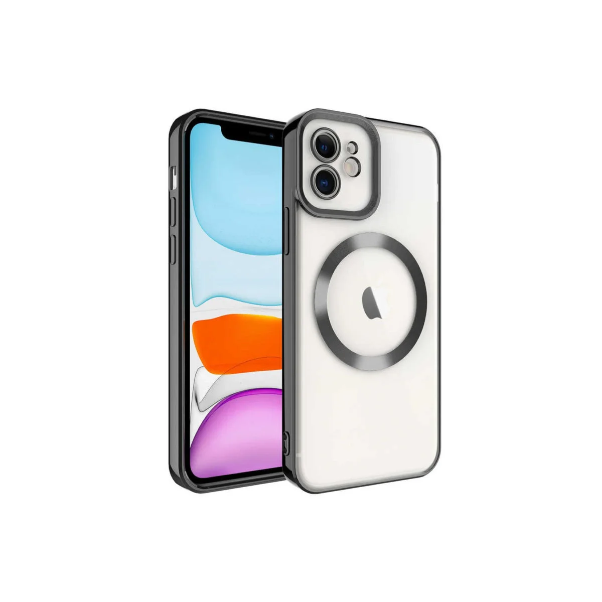 iPhone 11 Kılıf Kross Magneticsafe Kapak - Siyah