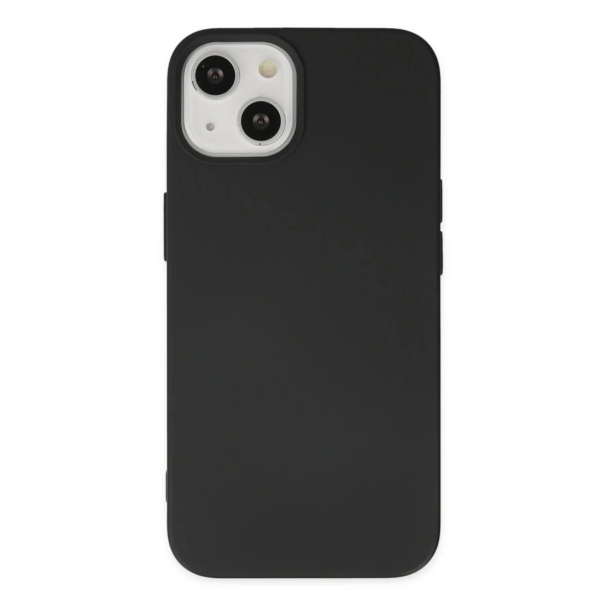 iPhone 15 Plus Kılıf Nano içi Kadife Silikon - Siyah