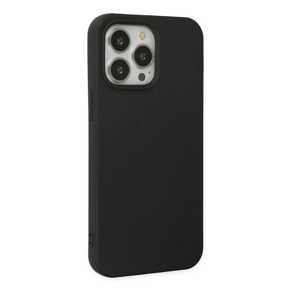 iPhone 15 Pro Kılıf Nano içi Kadife Silikon - Siyah