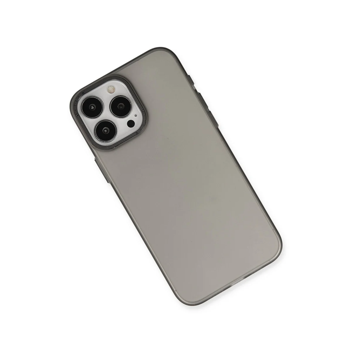 iPhone 15 Pro Kılıf Modos Metal Kapak - Siyah