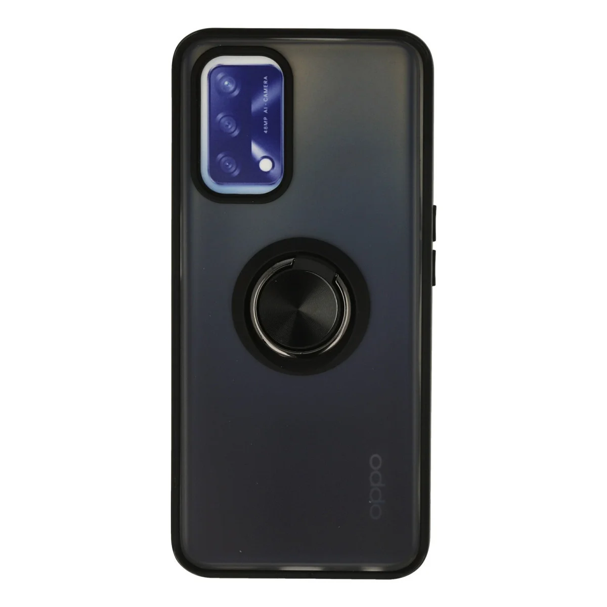 A74 4G Kılıf Montreal Yüzüklü Silikon Kapak - Siyah