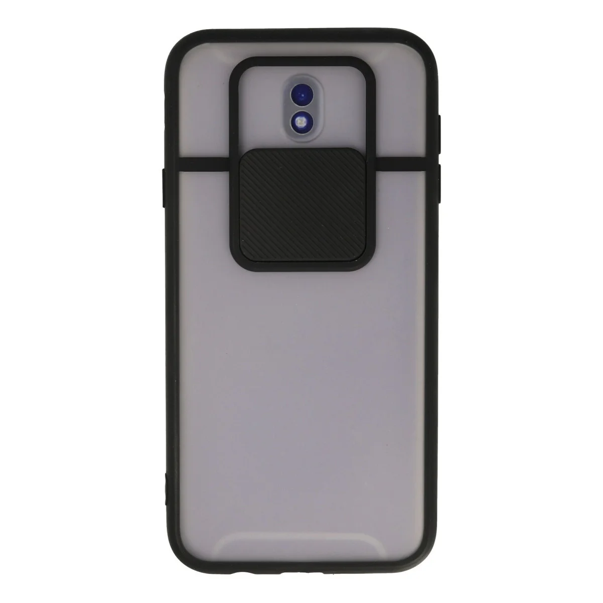 Galaxy J7 Pro / J730 Kılıf Palm Buzlu Kamera Sürgülü Silikon - Siyah