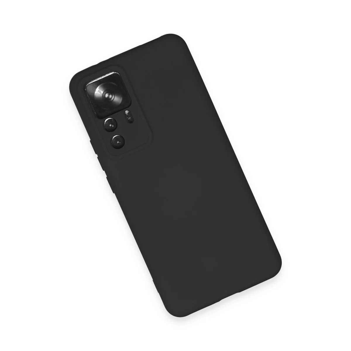 Mi 12T Pro Kılıf Nano içi Kadife Silikon - Siyah
