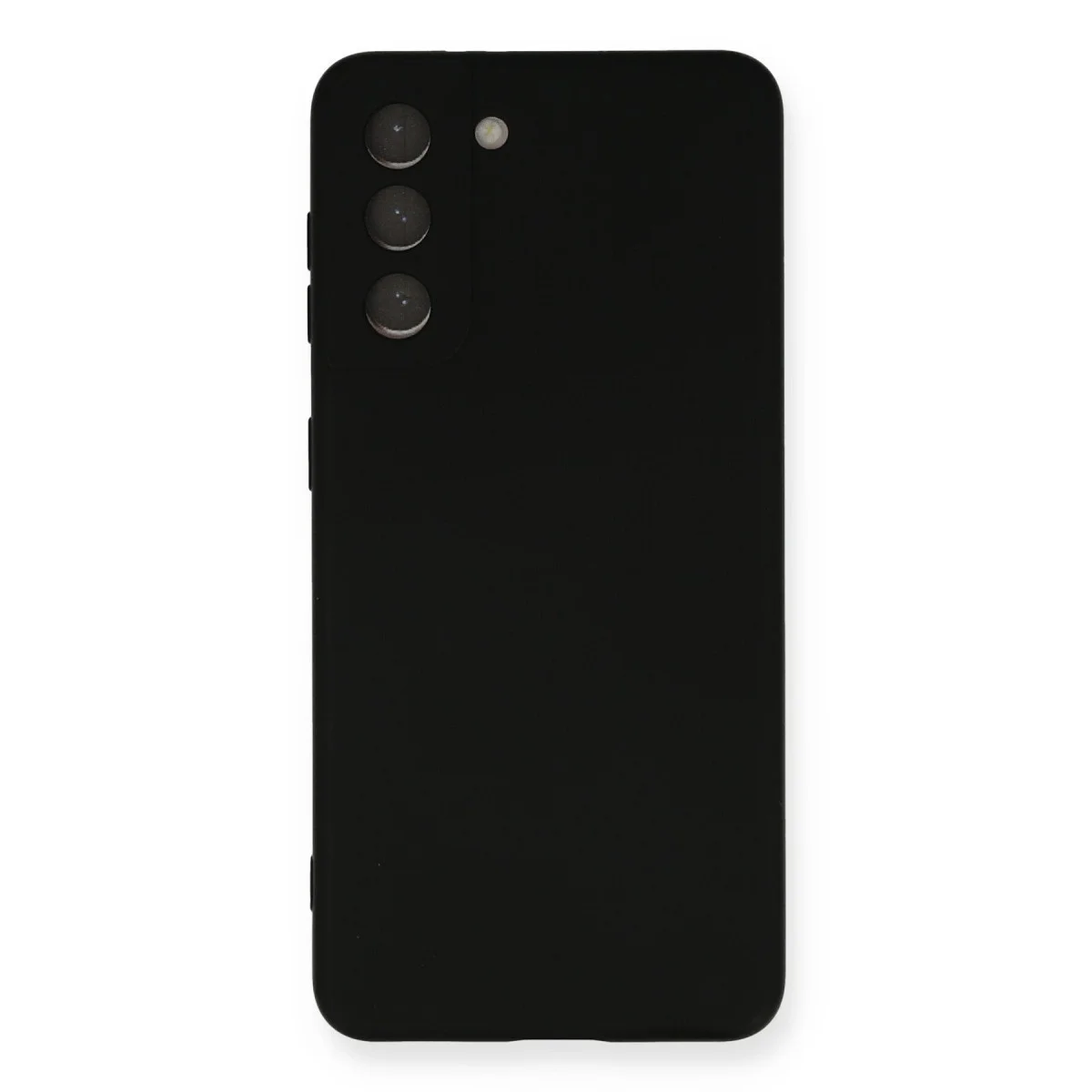 Galaxy S21 FE Kılıf Nano içi Kadife Silikon - Siyah