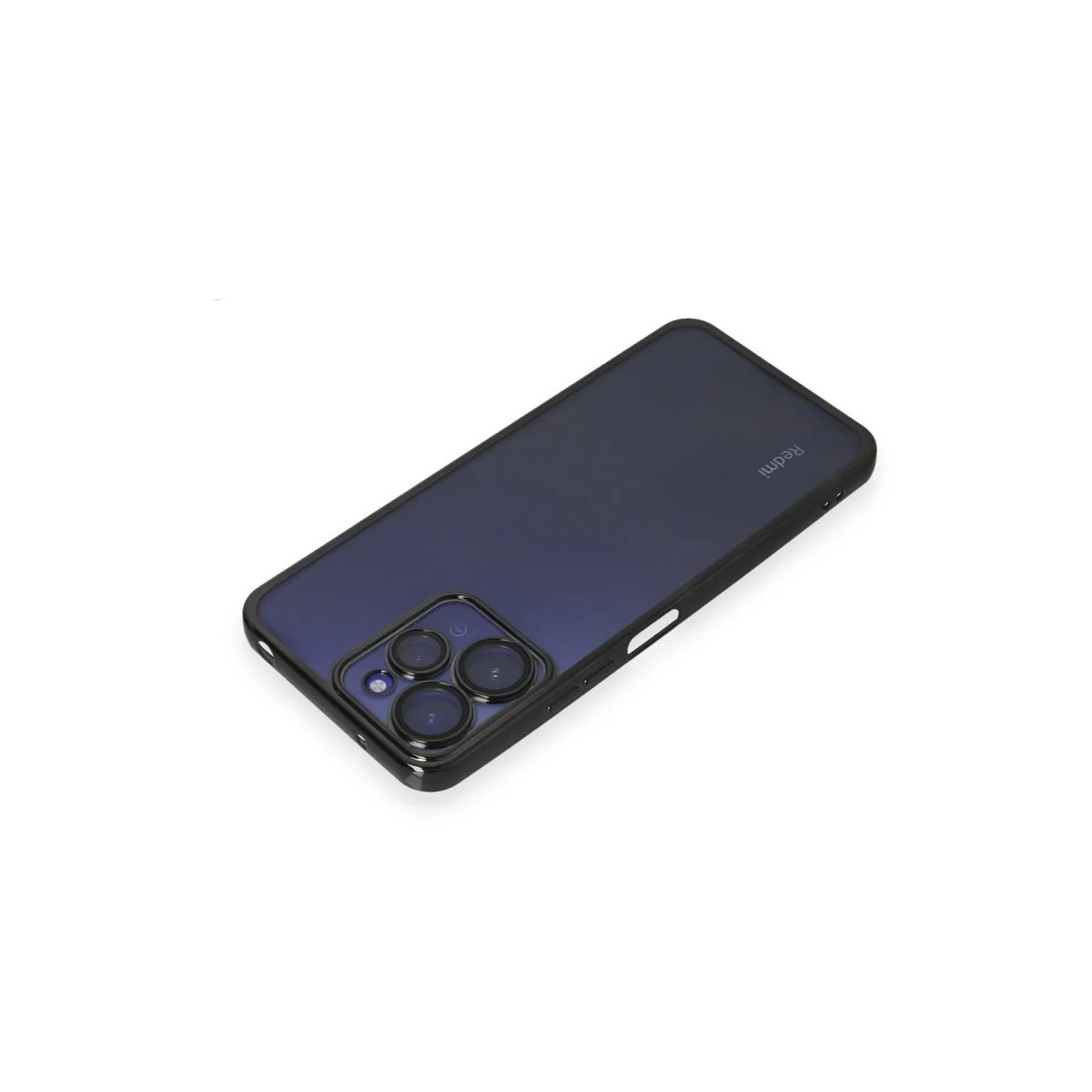 Redmi 12 Kılıf Razer Lensli Silikon - Siyah