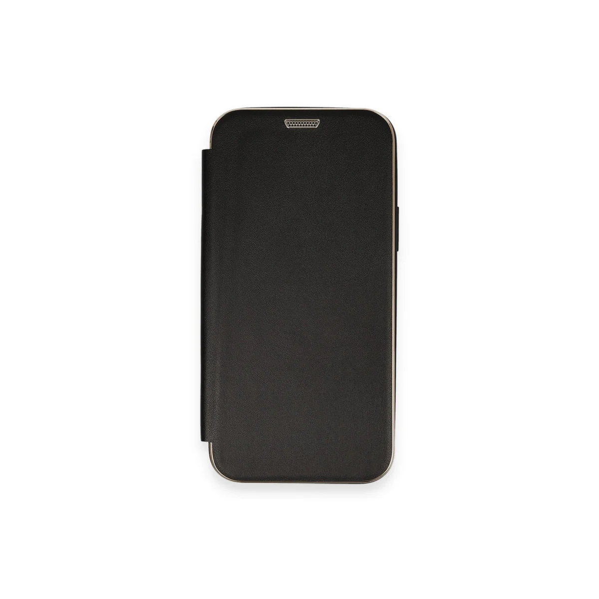 iPhone 12 Kılıf Dolpin Kapaklı - Siyah