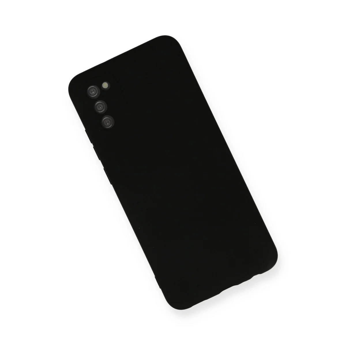 Galaxy A03S Kılıf Nano içi Kadife Silikon - Siyah