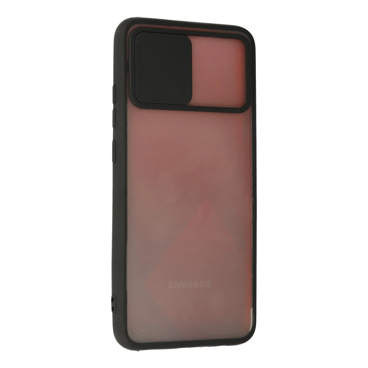 Galaxy A03S Kılıf Palm Buzlu Kamera Sürgülü Silikon - Siyah