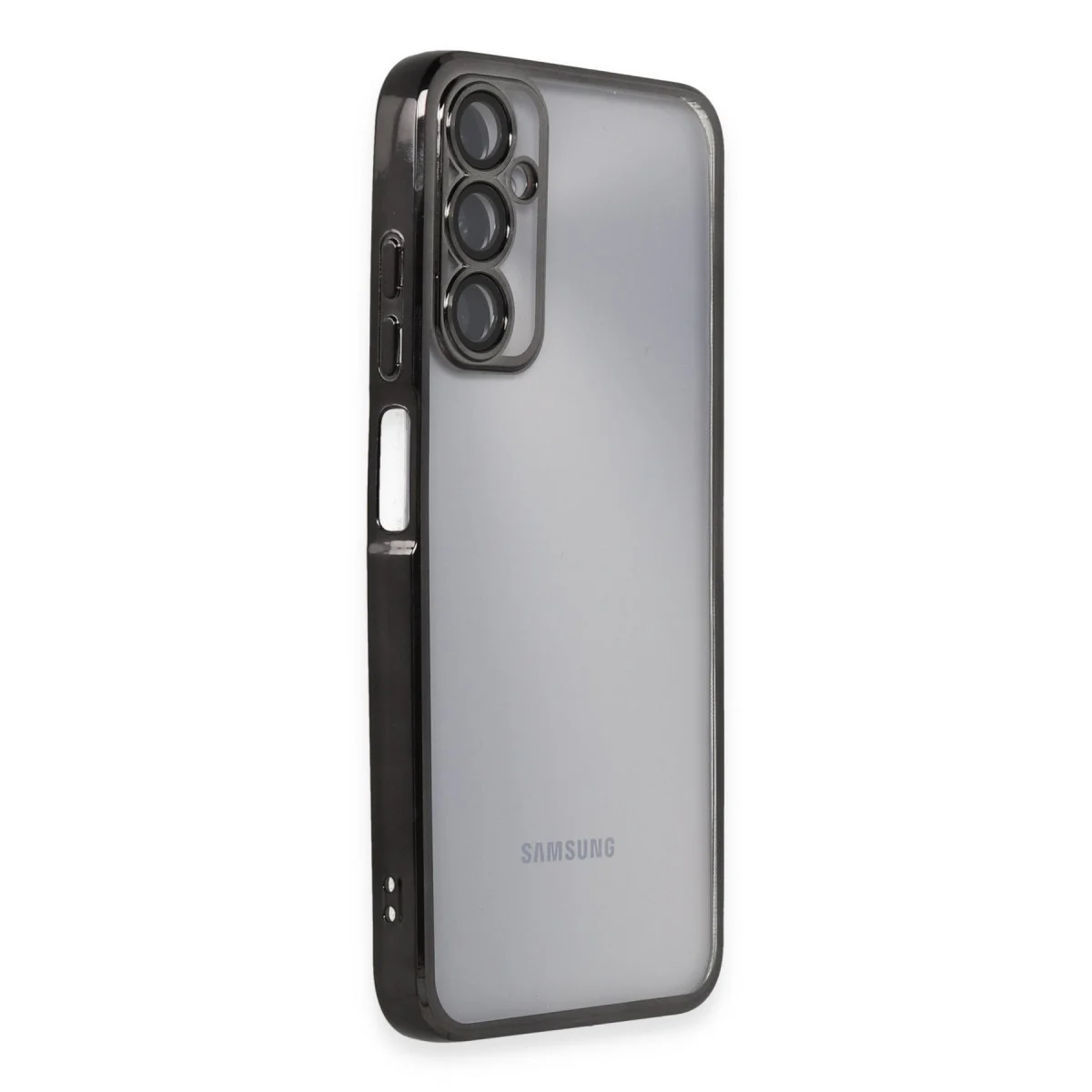 Galaxy A05S Kılıf Razer Lensli Silikon - Siyah