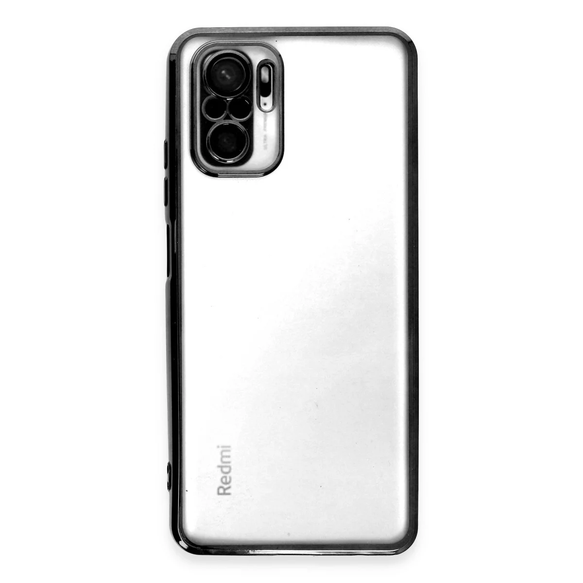 Redmi Note 10 Kılıf Razer Lensli Silikon - Siyah