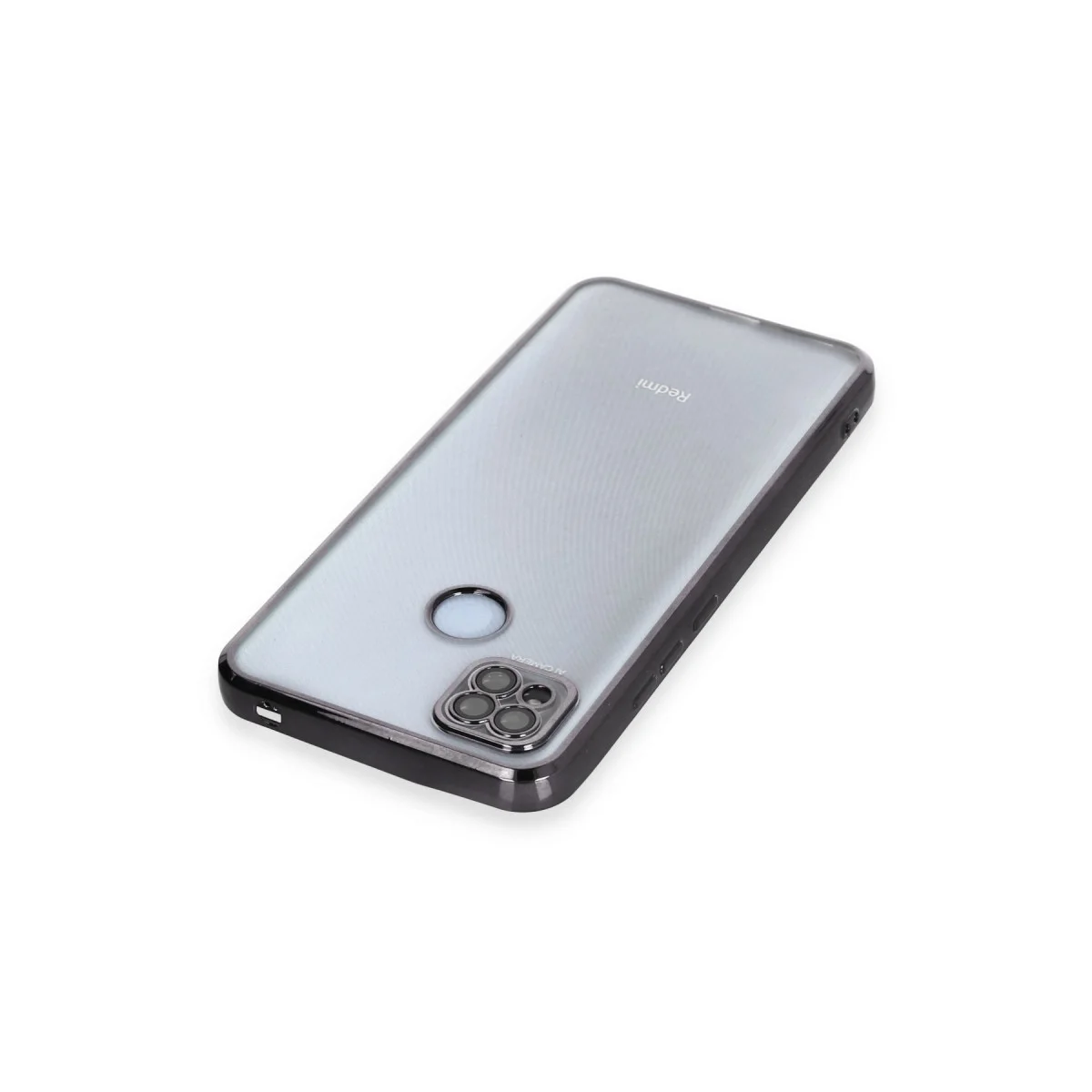 Redmi 9C Kılıf Razer Lensli Silikon - Siyah