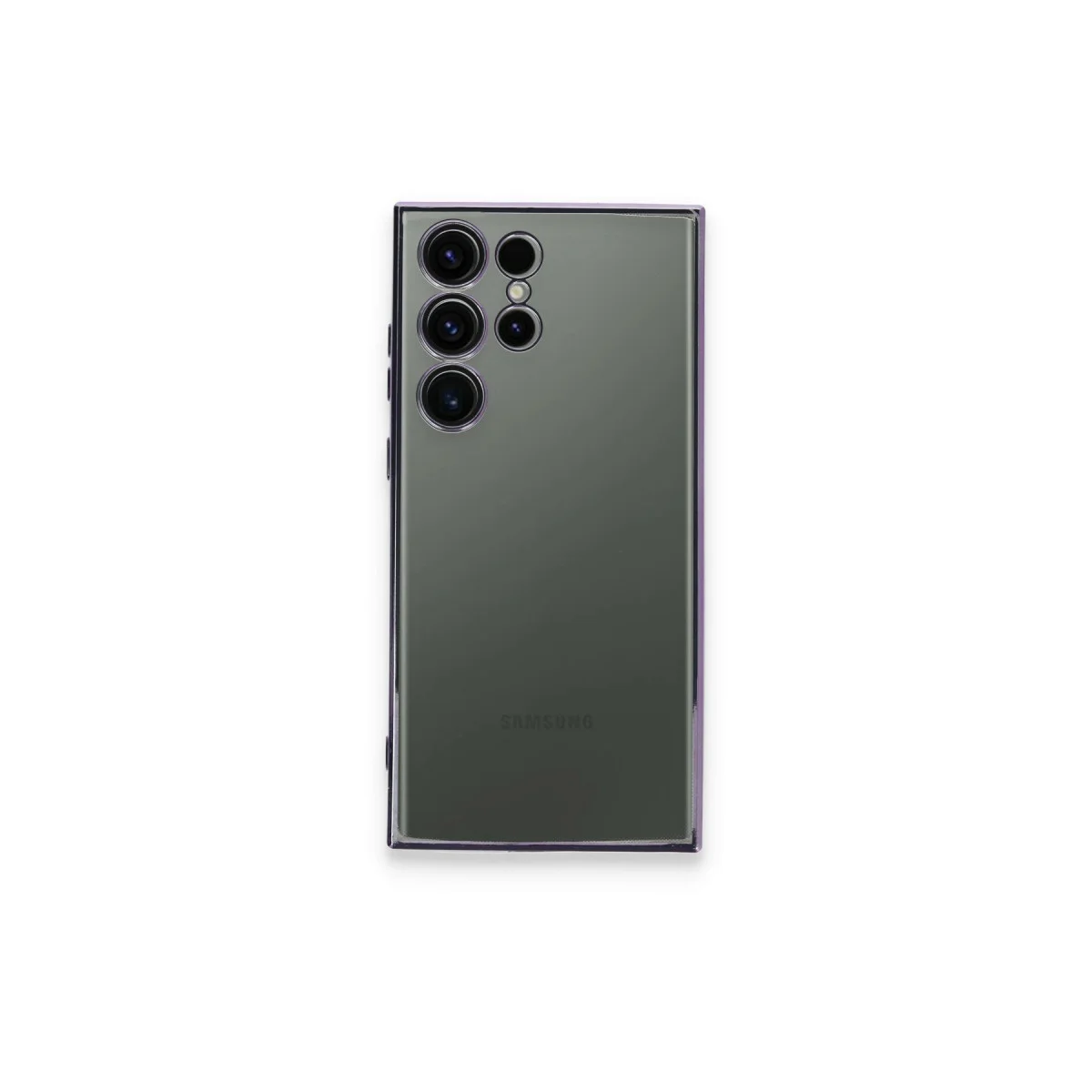 Galaxy S24 Ultra Kılıf Razer Lensli Silikon - Siyah