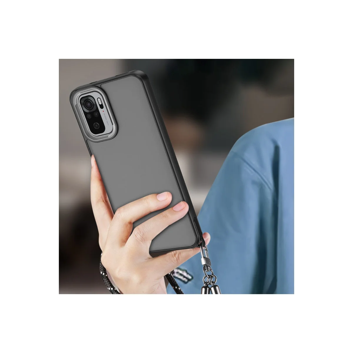 Redmi Note 10 Pro Kılıf Elegant Kapak - Siyah