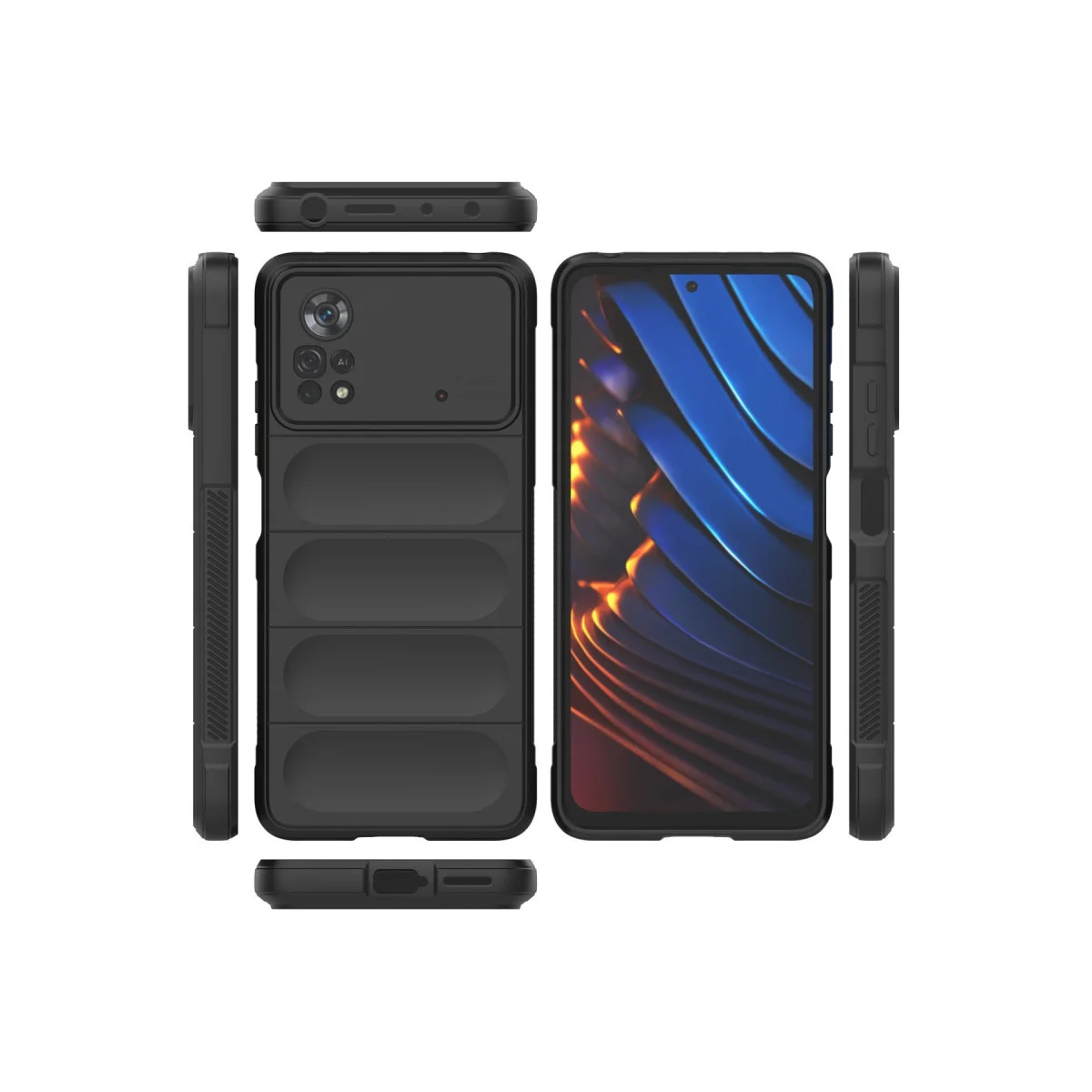 Poco X4 Pro 5G Kılıf Optimum Silikon - Siyah