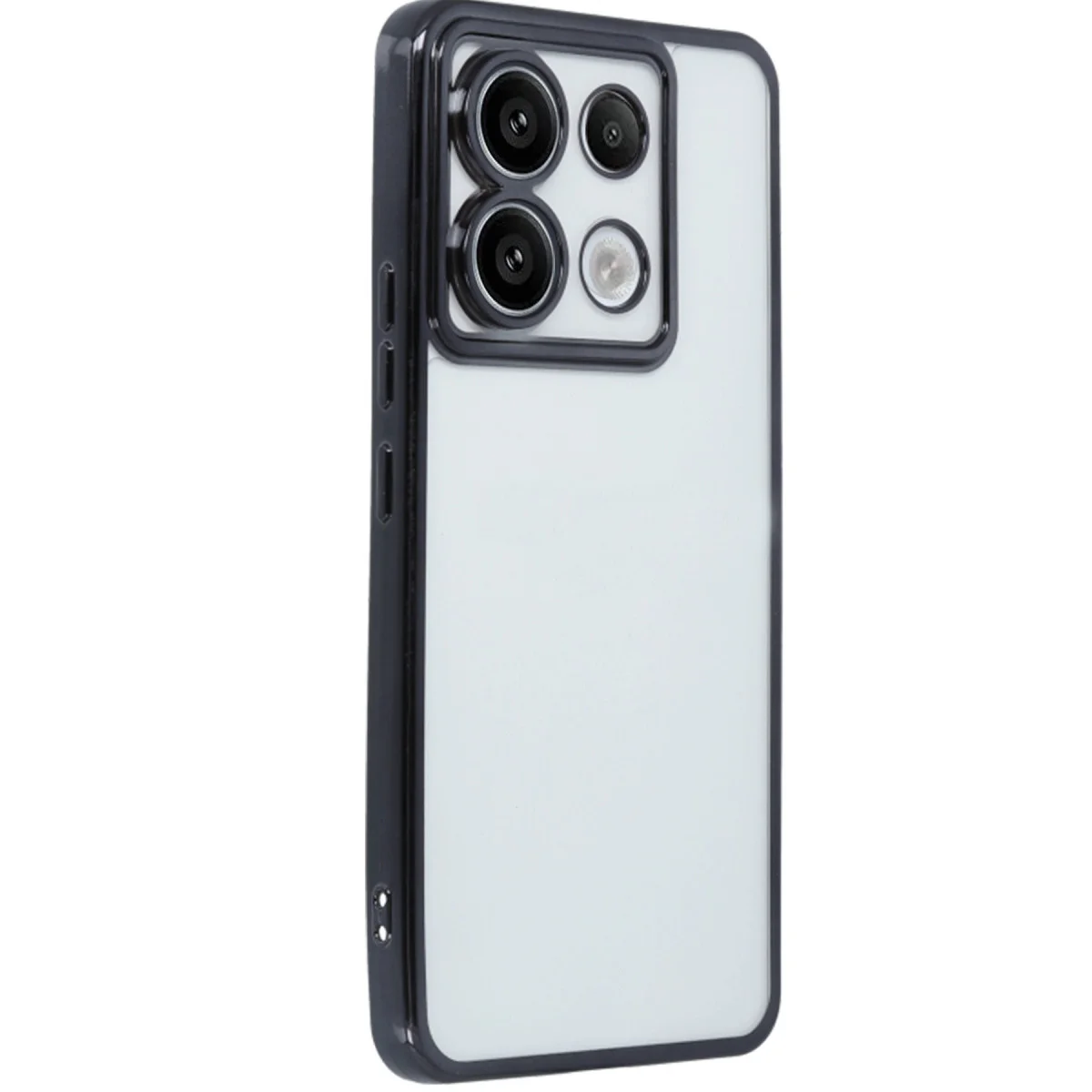 Poco X6 Kılıf Razer Lensli Silikon - Siyah