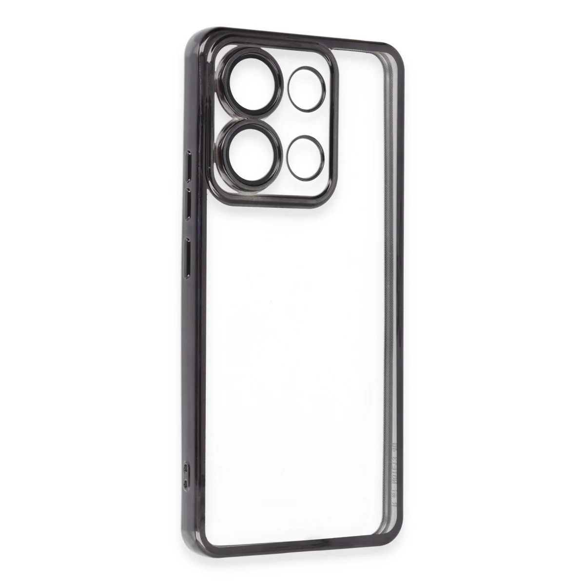 Poco X6 Pro Kılıf Razer Lensli Silikon - Siyah
