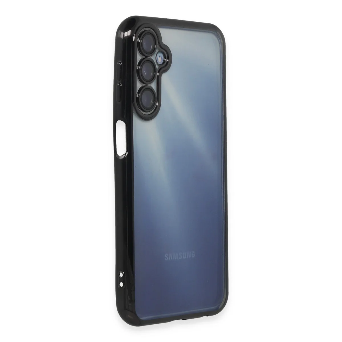 Galaxy A55 5G Kılıf Razer Lensli Silikon - Siyah
