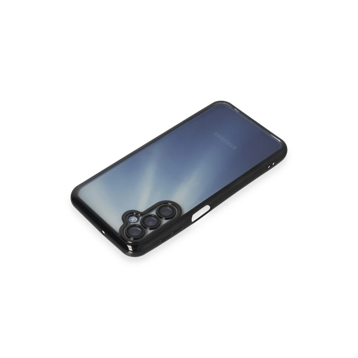 Galaxy A55 5G Kılıf Razer Lensli Silikon - Siyah