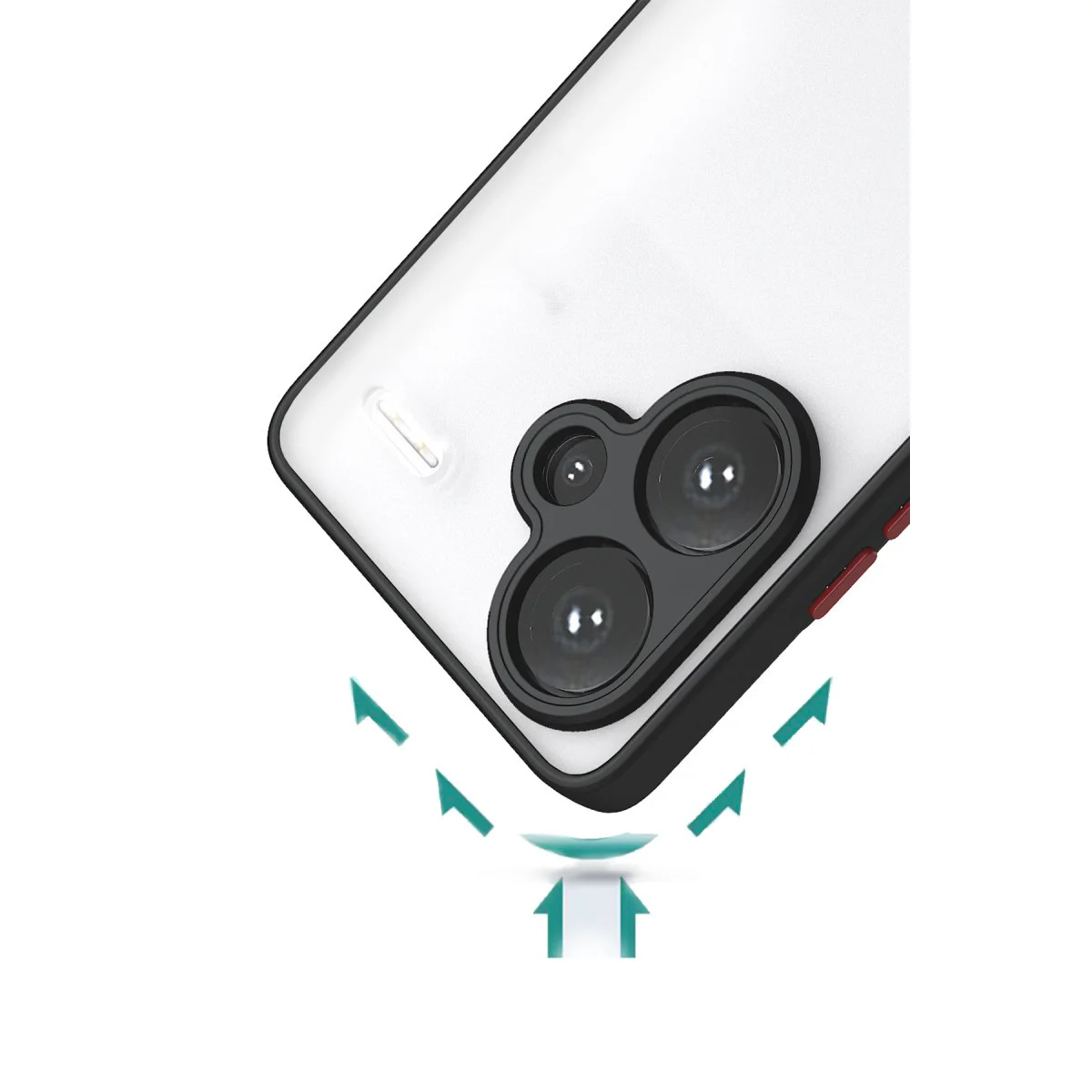 Redmi Note 13 Pro Plus Kılıf Montreal Silikon Kapak - Siyah
