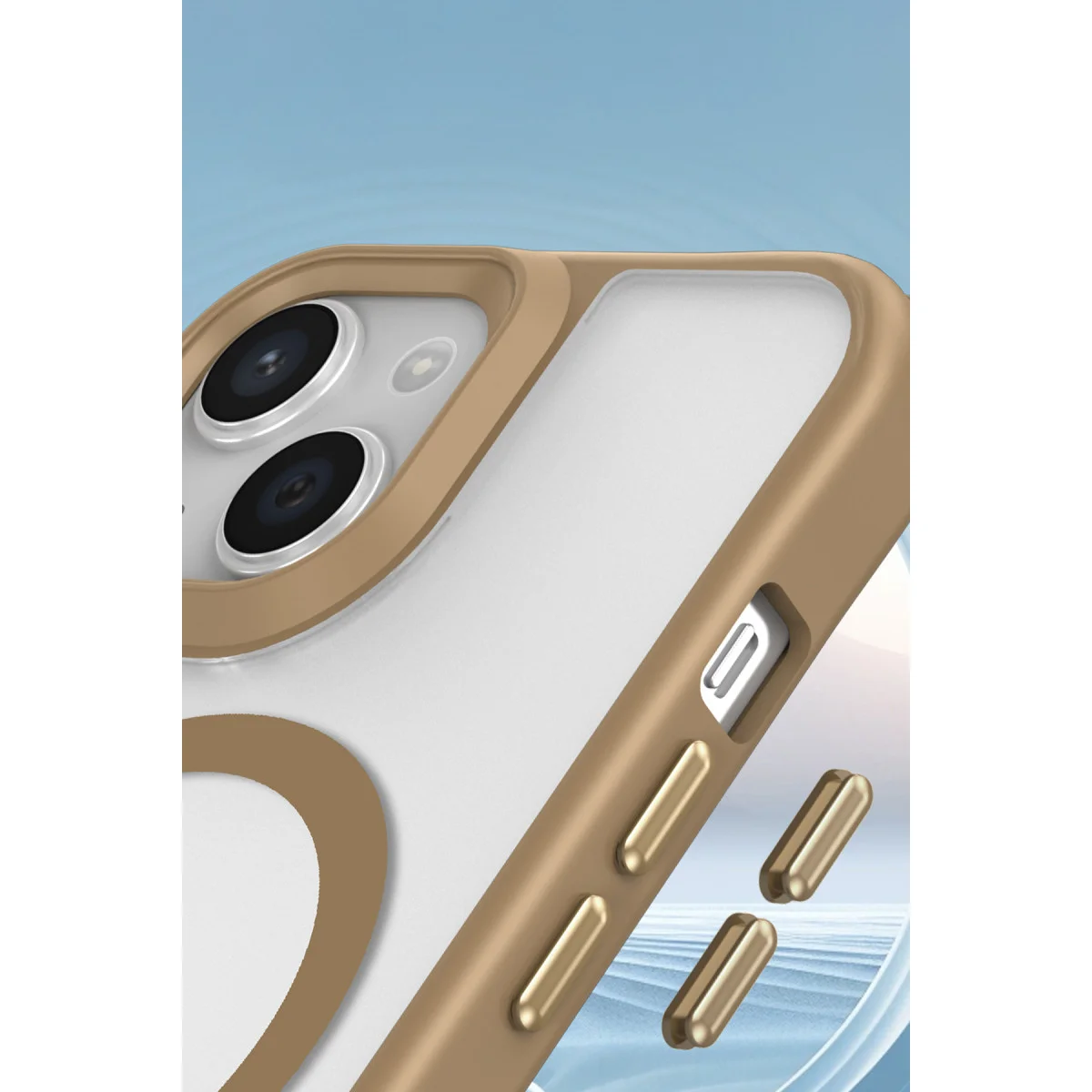 iPhone 15 Kılıf Enka Magsafe Silikon Kılıf - Siyah