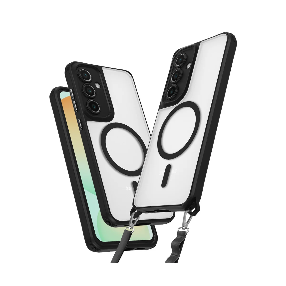 Galaxy S25 Kılıf Enka Magsafe Silikon Kılıf - Siyah