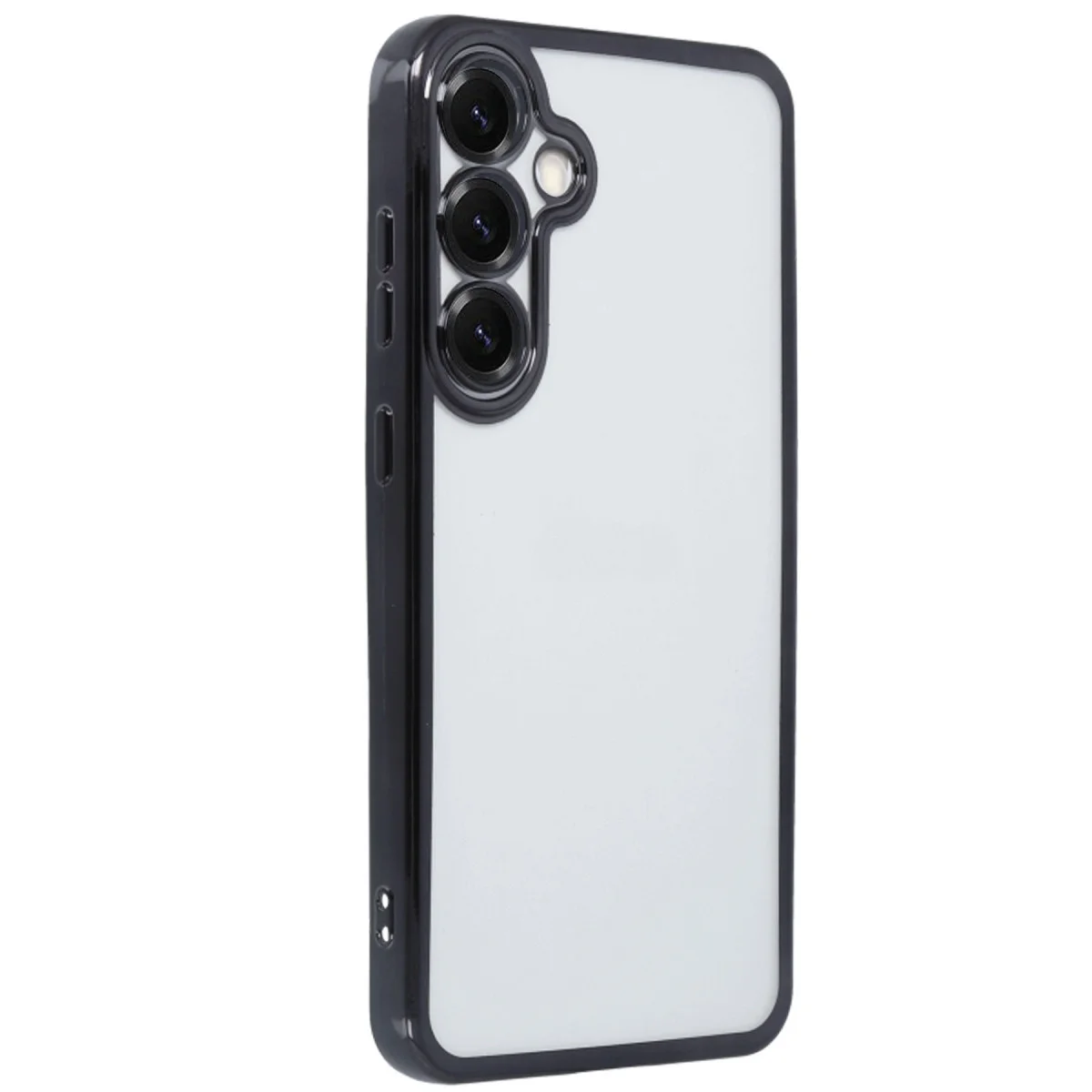 Galaxy S25 Kılıf Razer Lensli Silikon - Siyah