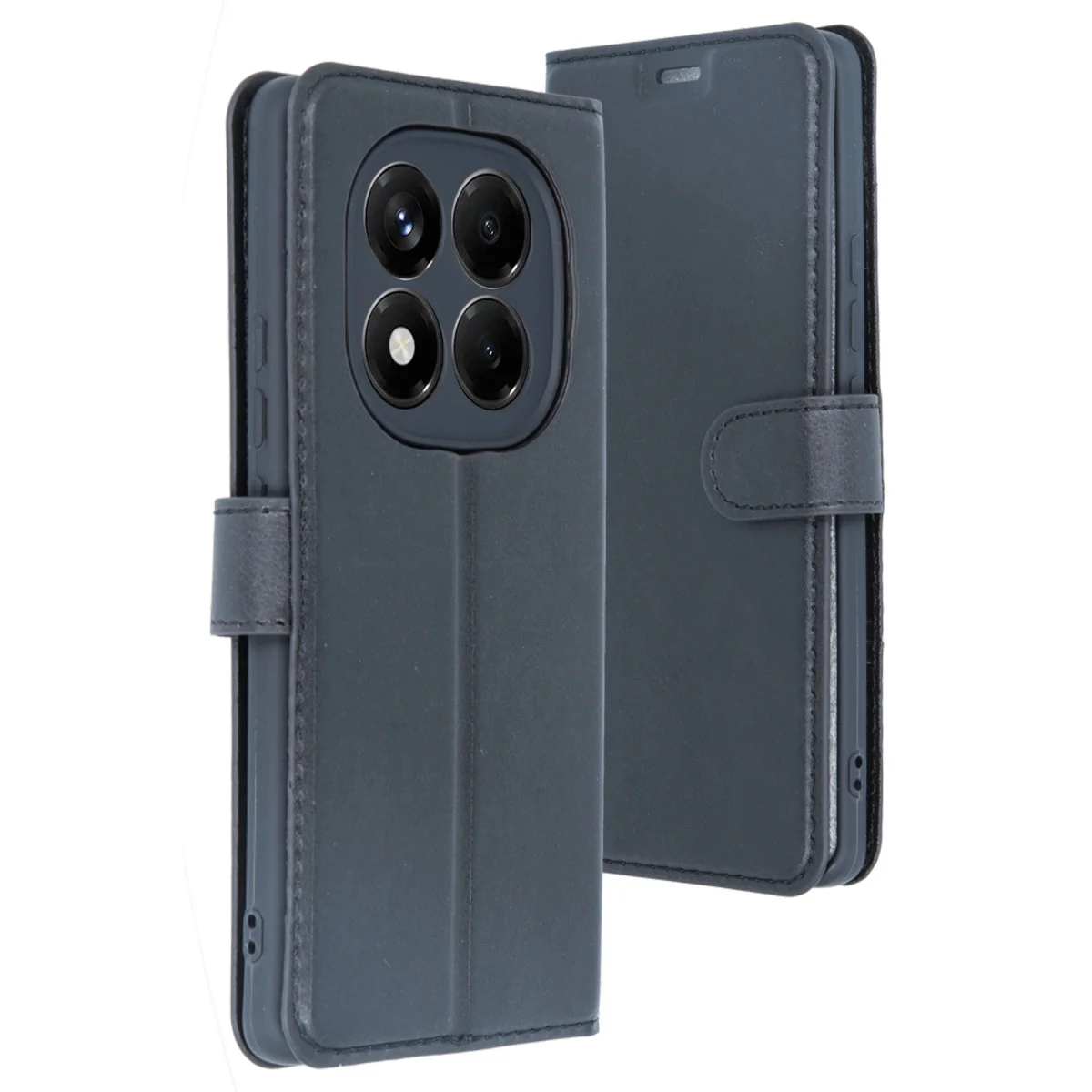 Redmi Note 14 4G Kılıf Trend S Plus Kapaklı Kılıf - Siyah