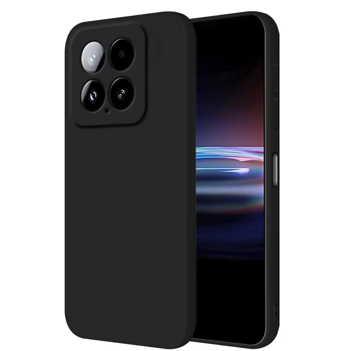 Mi 14T Pro Kılıf Nano içi Kadife Silikon - Siyah