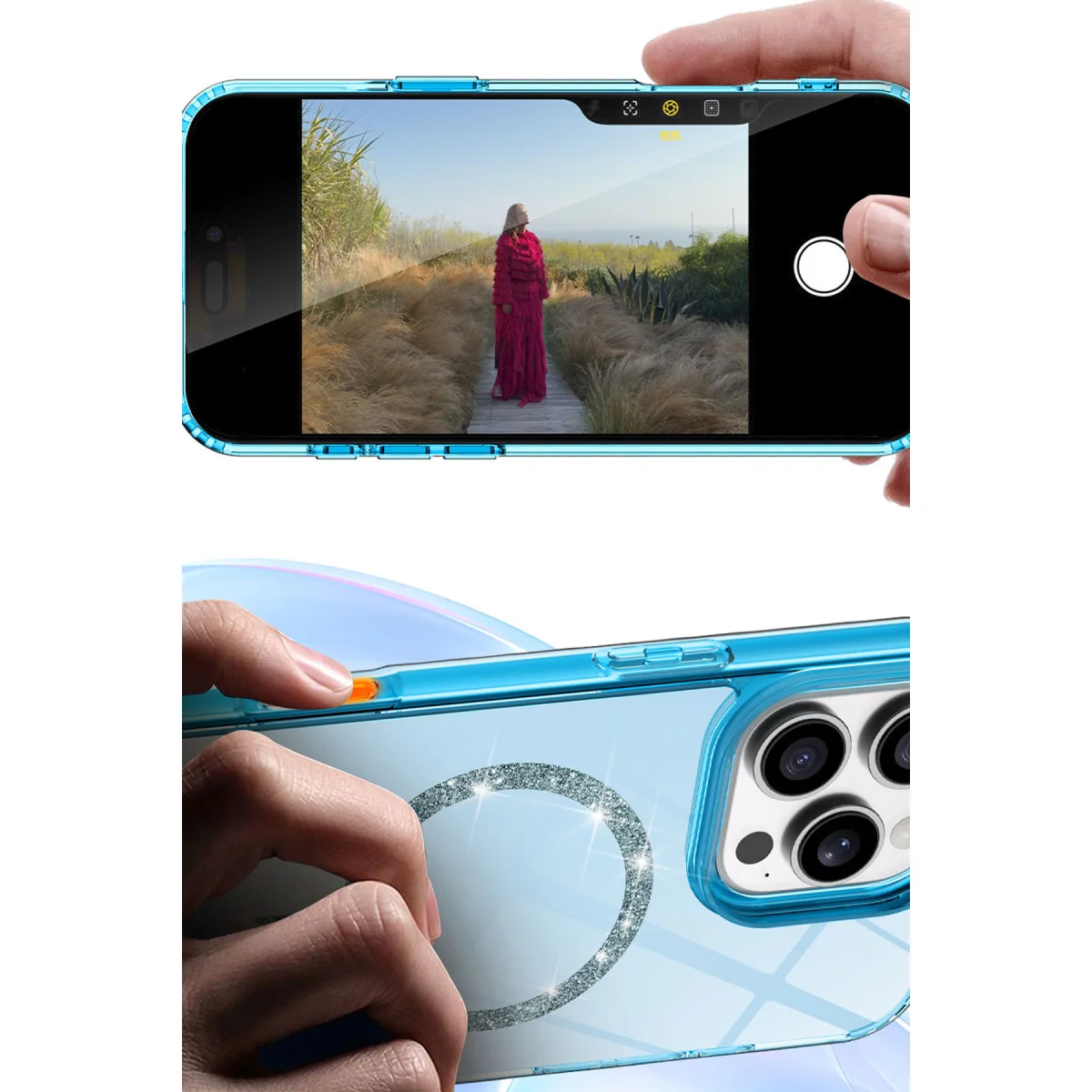 iPhone 11 Live Diamond Magsafe Kapak - Siyah