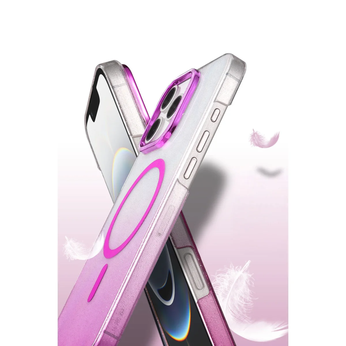 iPhone 16 Pro Max Glossy Magsafe Kapak - Siyah
